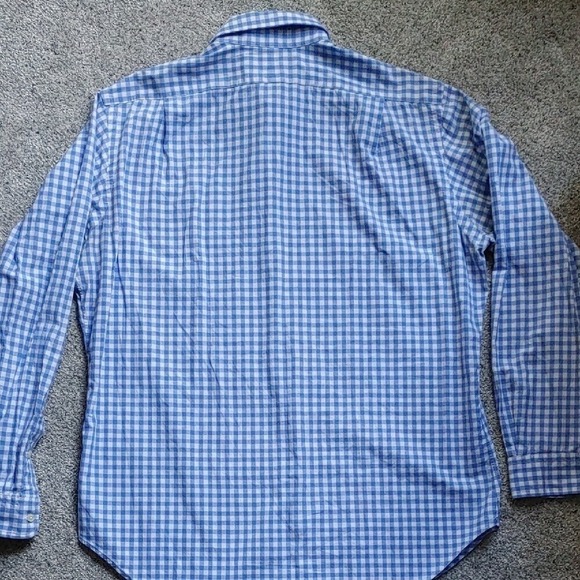 Polo Westerton by Ralph Lauren Mens Blue Check Green Logo Casual Button Down - Picture 8 of 8